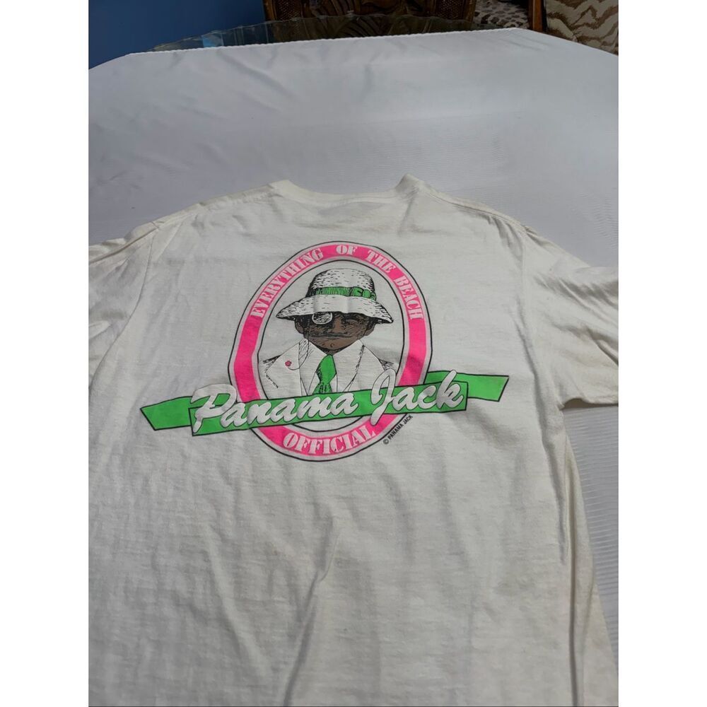 Panama Jack Vintage 80s Single Stitch T-Shirt Size Large READ DESCRIPTION